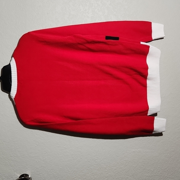 Ugly Christmas Sweater Santa Medium Red White - Picture 4 of 10